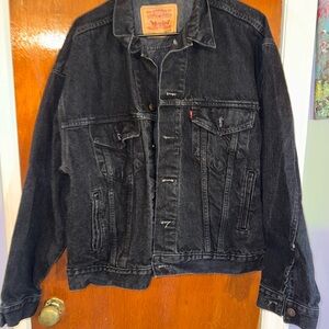 Levi's Charcoal Denim Jacket for Men